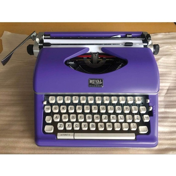 Purple Royal 79119q Classic Manual Typewriter